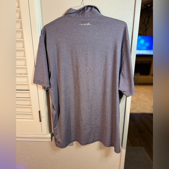 Travis Mathew Purple Polo Shirt Classic Design - Picture 2 of 5